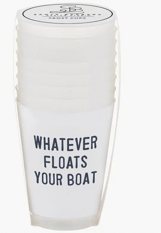 whatever floats your boat frosted cups (pack of 8)