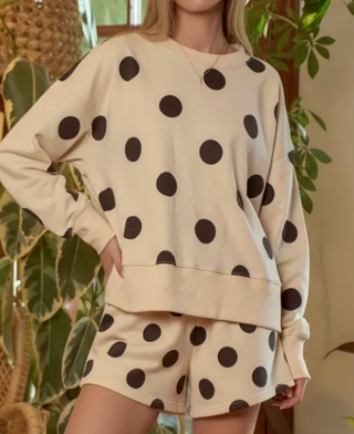spot me over here polka dot set