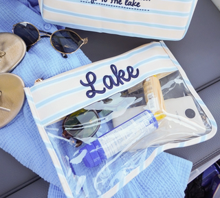 lake clear zipper pouch