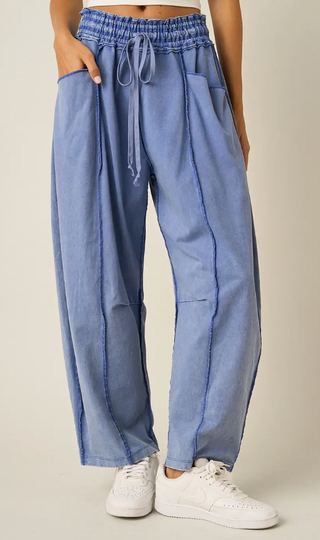 easy like sunday morning blue pants
