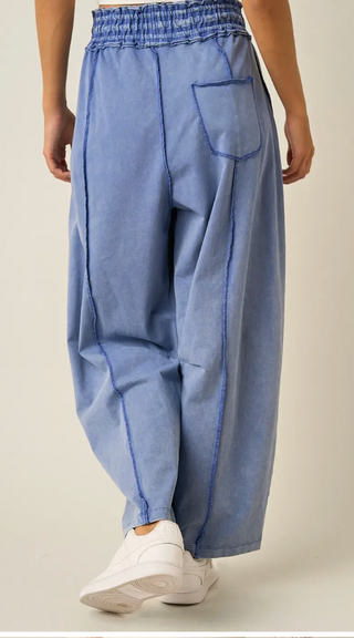 easy like sunday morning blue pants