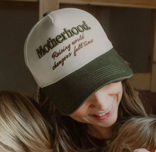 motherhood raising trucker hat